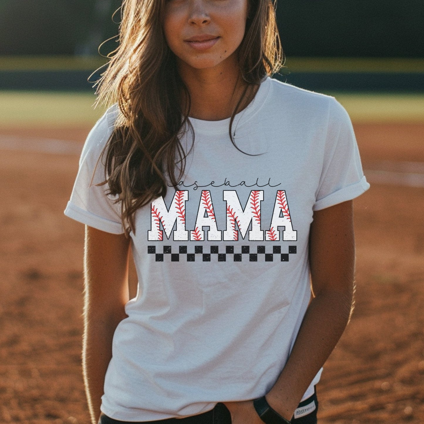 Retro Baseball shirt for mamas to wear to games