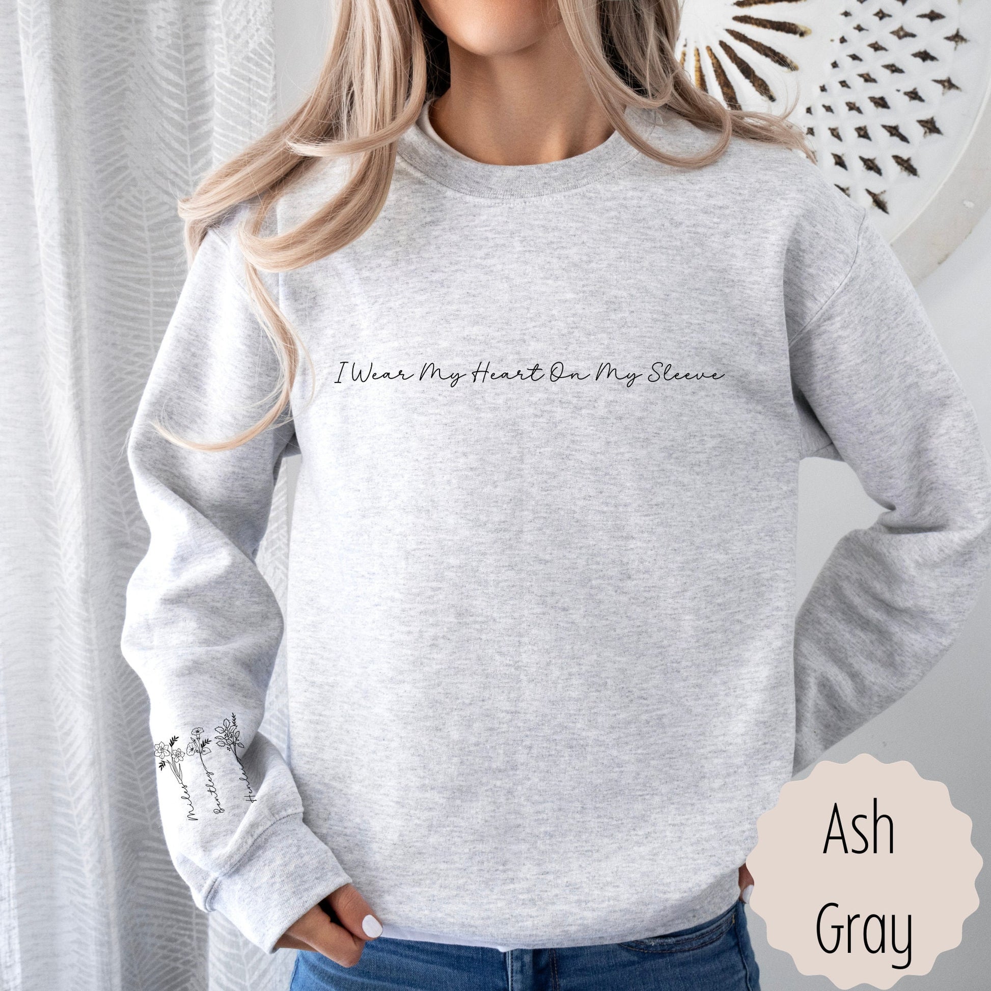 Birth Flower Custom Sweatshirt