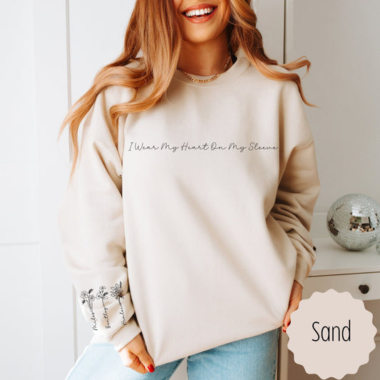 Birth Flower Sweatshirt for Mom