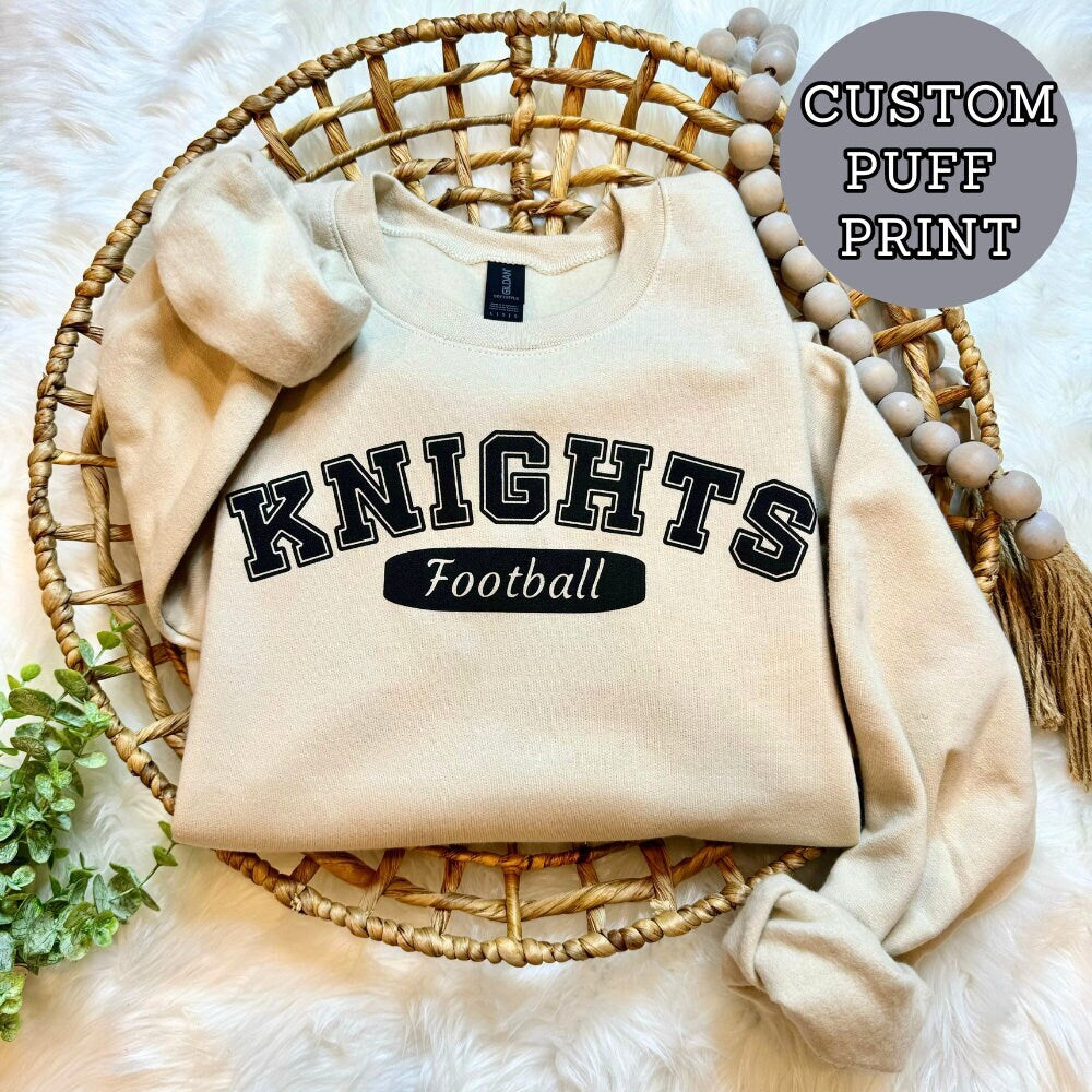 Custom Baseball Mom Shirt for Game Day. A great Sweatshirt Gift for Football Mom with Custom Team Shirt. Soccer Mom Sweatshirt with Mascot School Spirit.