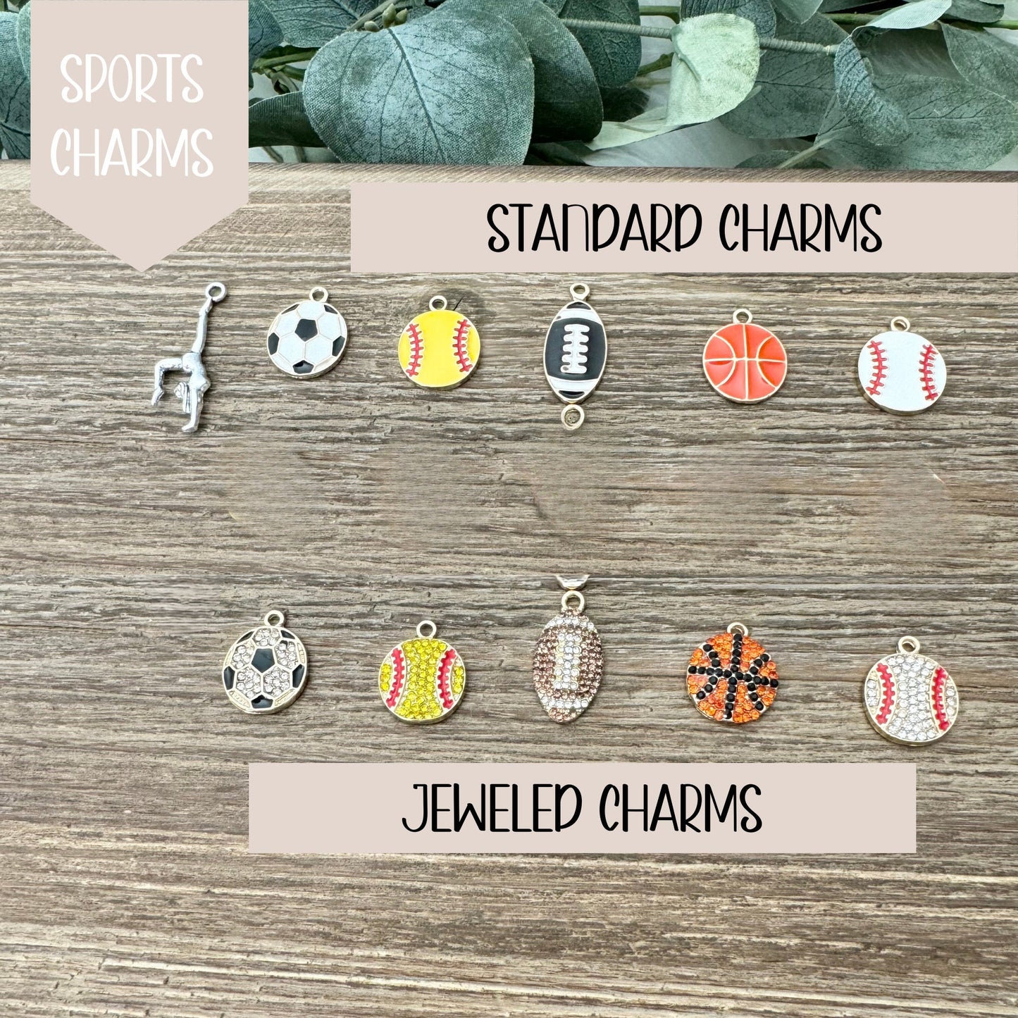 Baseball Charm Personalized Accessories Baseball Mom Gifts for Soccer Player Custom Tumbler Charm Football Mom Gift for Gymnast Cup Charm